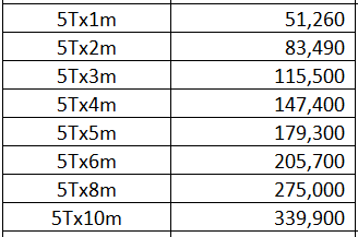 Giá cáp vải 5 Tấn