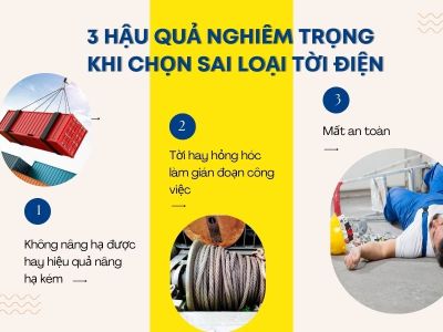 3 hậu quả nghiêm trọng khi chọn sai loại tời điện